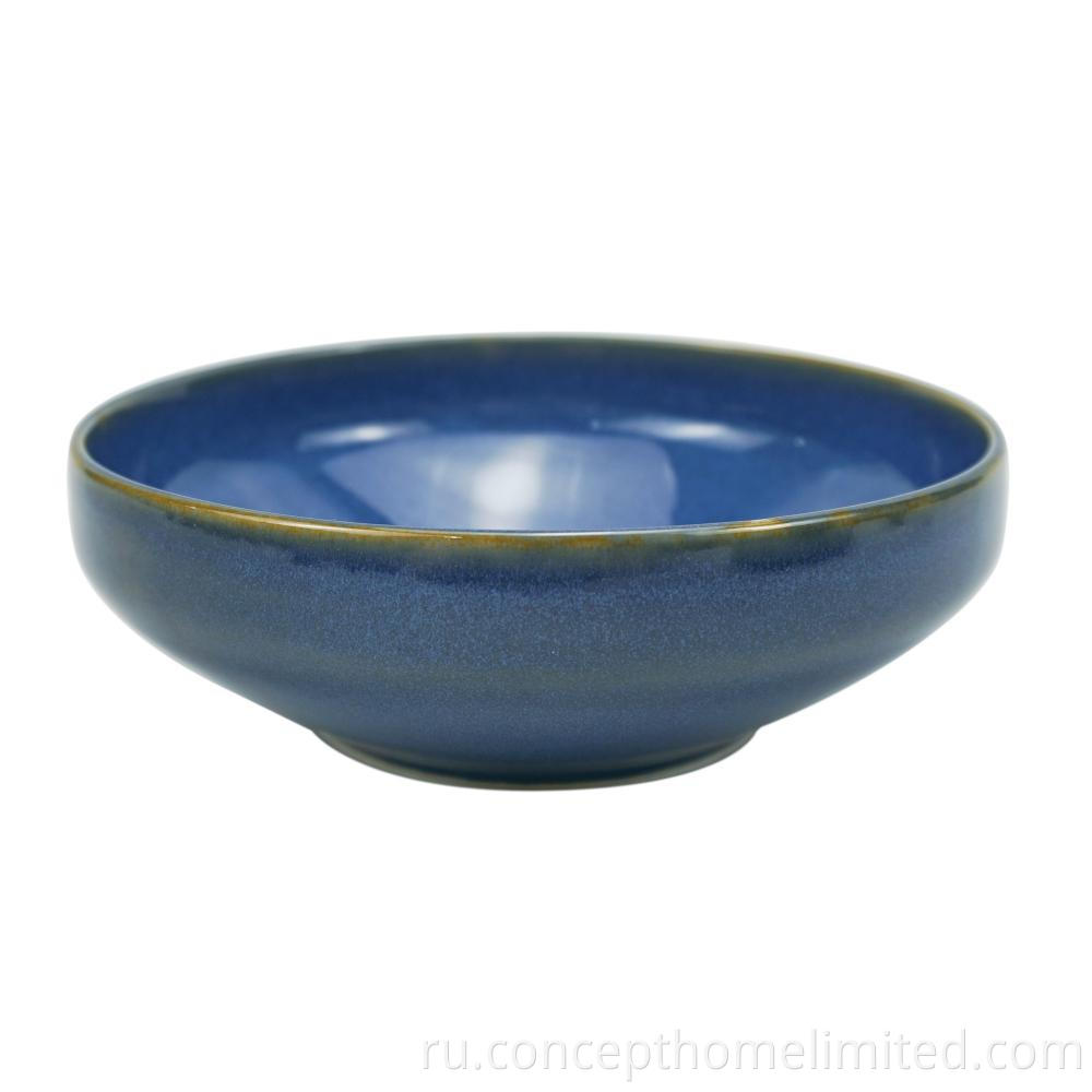 Reactive Glazed Stoneware Dinner Set In Starry Blue Ch22067 G05 9